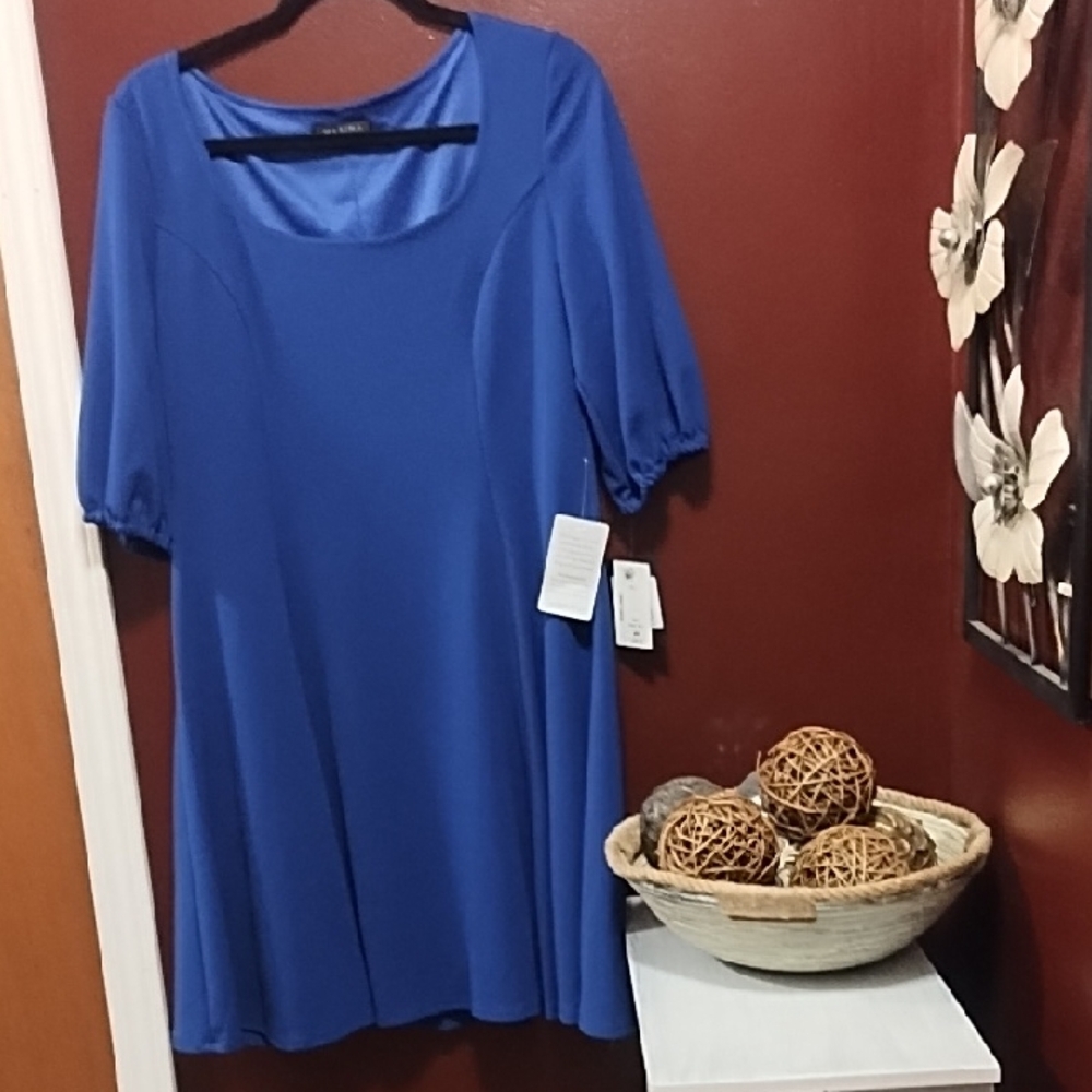 Marina Blue Midi Dress